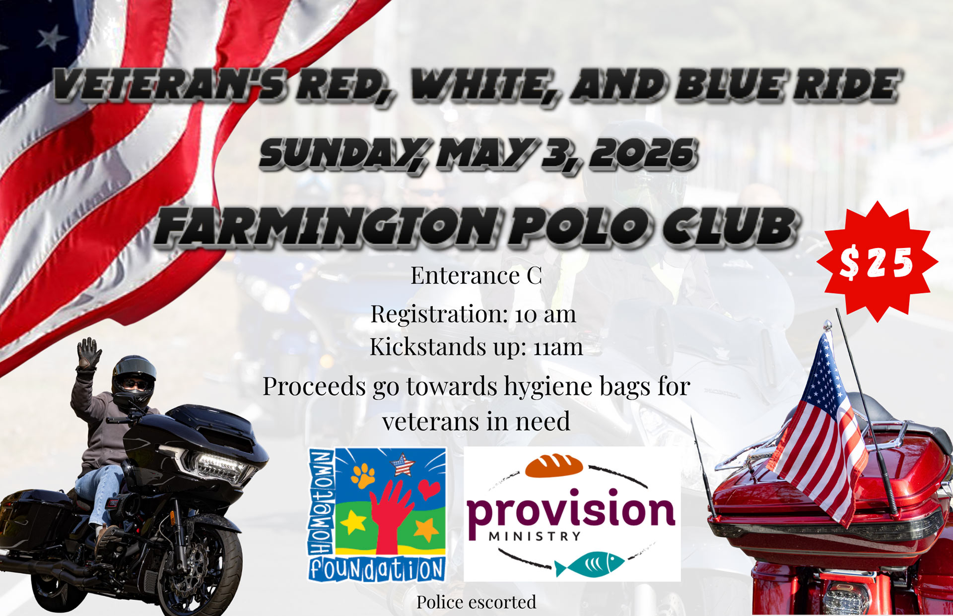 Veterans Red, White, and Blue Ride